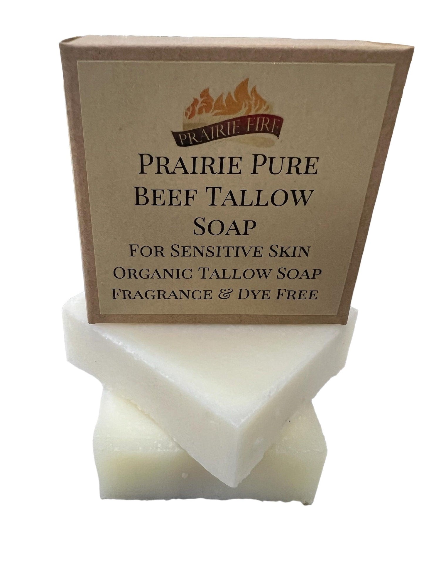 Grass Fed Beef Tallow Soap Bar (3 Pack) – Fragrance Free, Natural & Organic – Moisturizes & Soothes Face, Body & Hair – Handcrafted, Ideal for Sensitive & Dry Skin