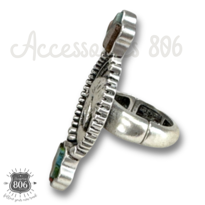 Buffalo nickel ring