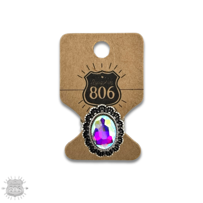 Western oval stone adjustable ring
