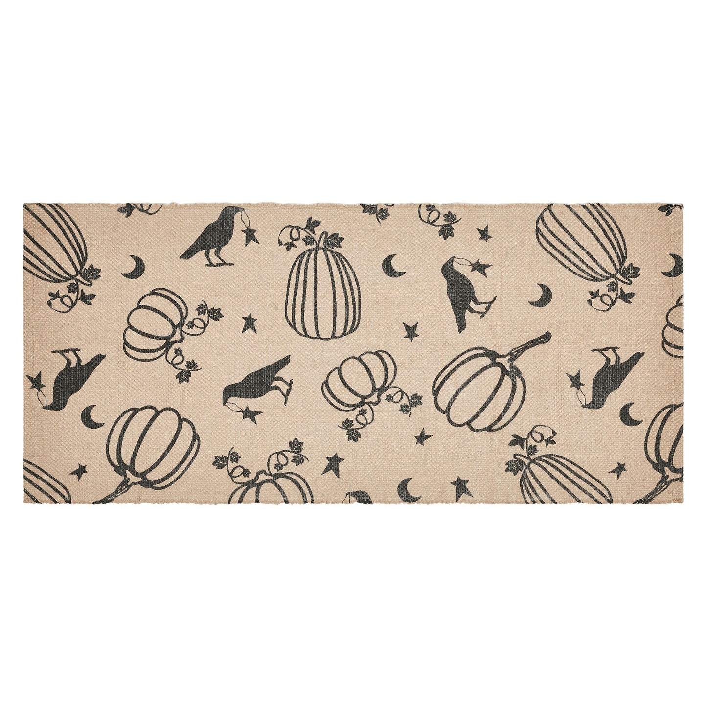 Raven & Pumpkin Gothic Fall Area Rug