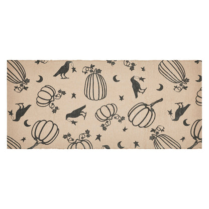 Raven & Pumpkin Gothic Fall Area Rug