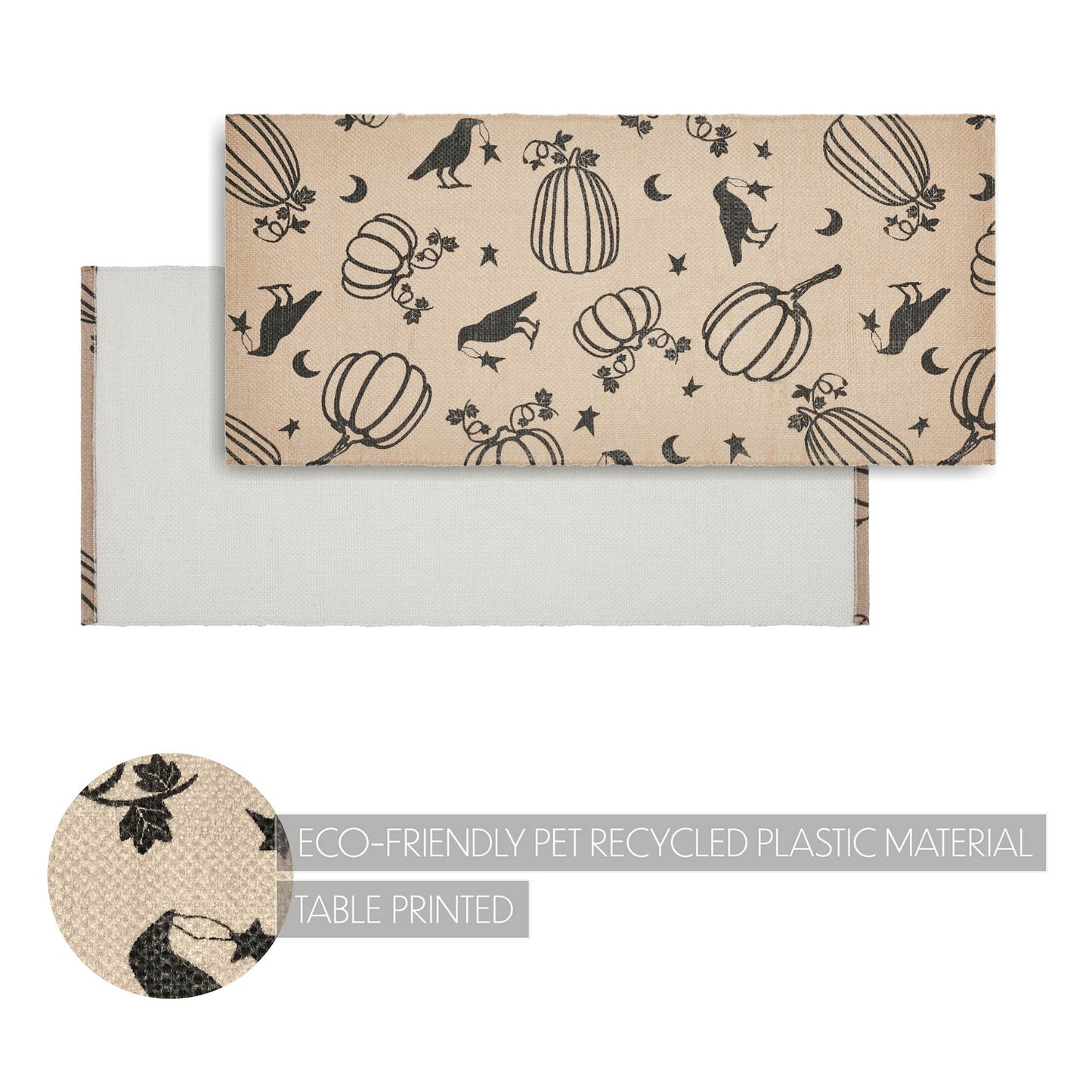 Raven & Pumpkin Gothic Fall Area Rug