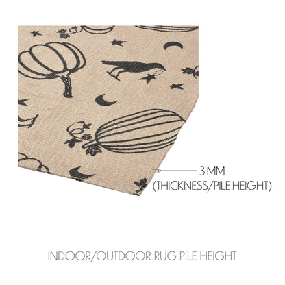 Raven & Pumpkin Gothic Fall Area Rug