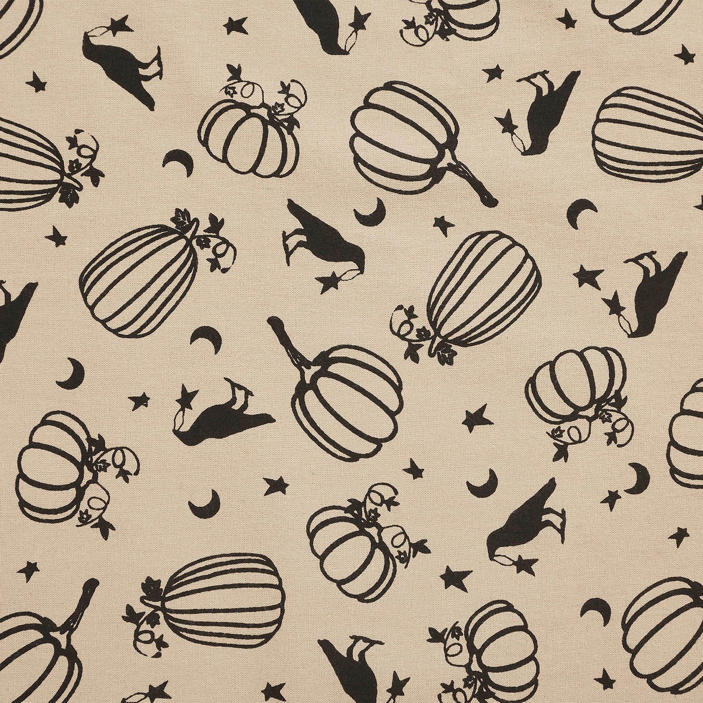 Midnight Harvest Pumpkin & Raven Kitchen Towel Collection | Set of 3 Cotton Towels