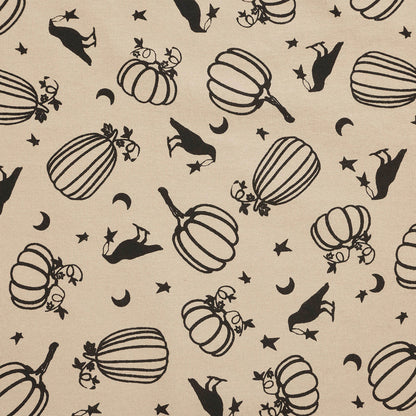 Midnight Harvest Pumpkin & Raven Kitchen Towel Collection | Set of 3 Cotton Towels
