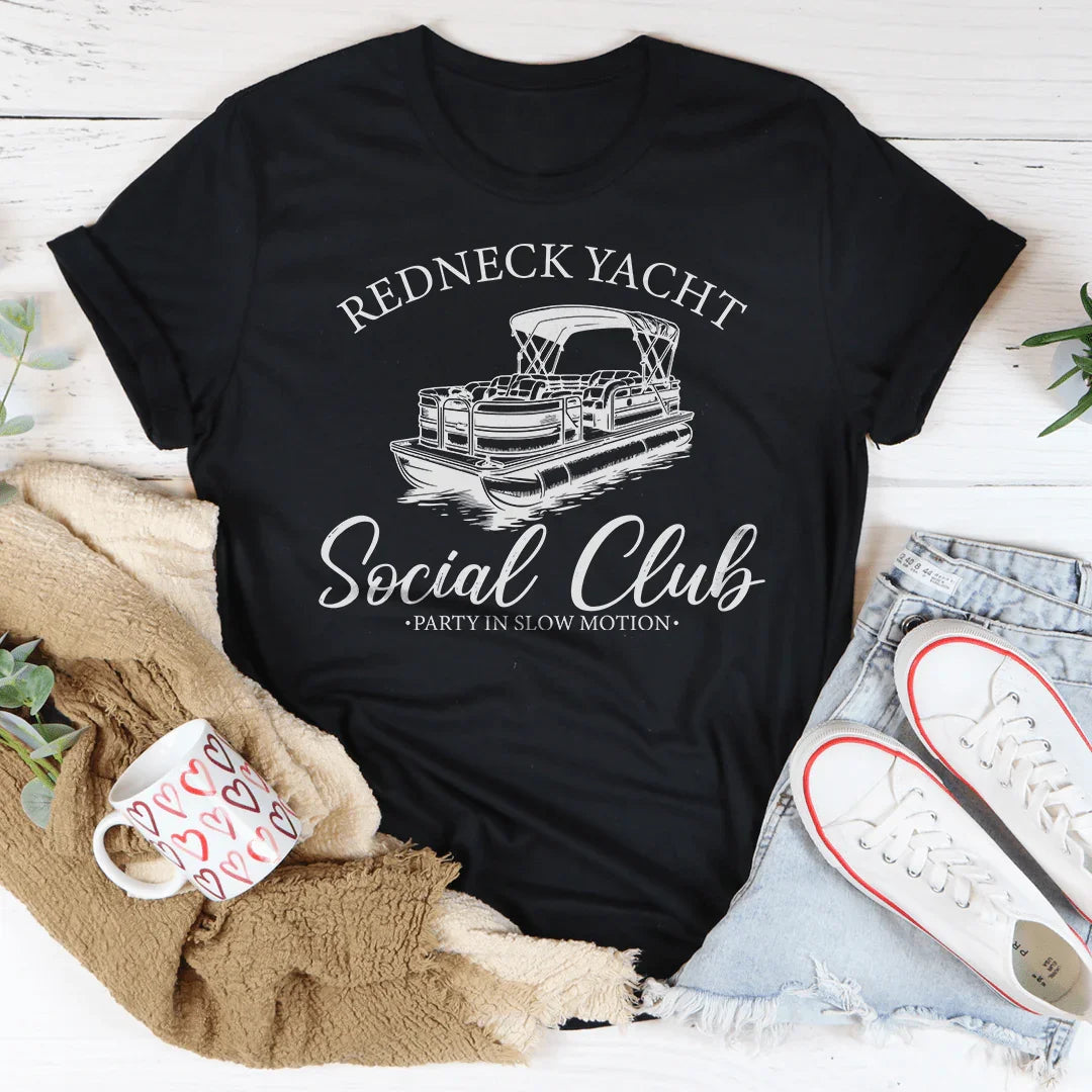 Redneck Yacht Social Club Part In Slow Motion Tee