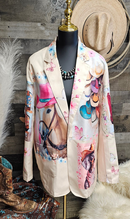 Baha Ranch Danilo Painted Cowgirl Western Blazer