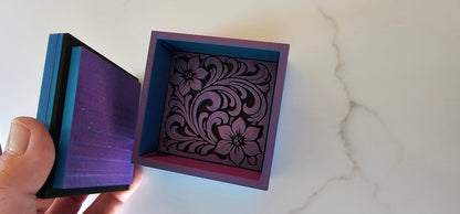 Baha Ranch 3D Tooled Gift Box - choice of colors and sizes
