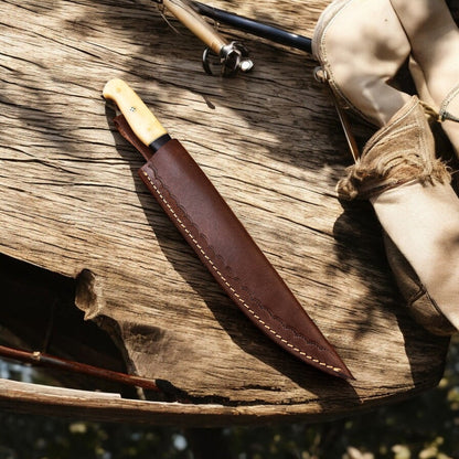 Handmade Damascus Steel Fillet Knife – 6.5" Blade