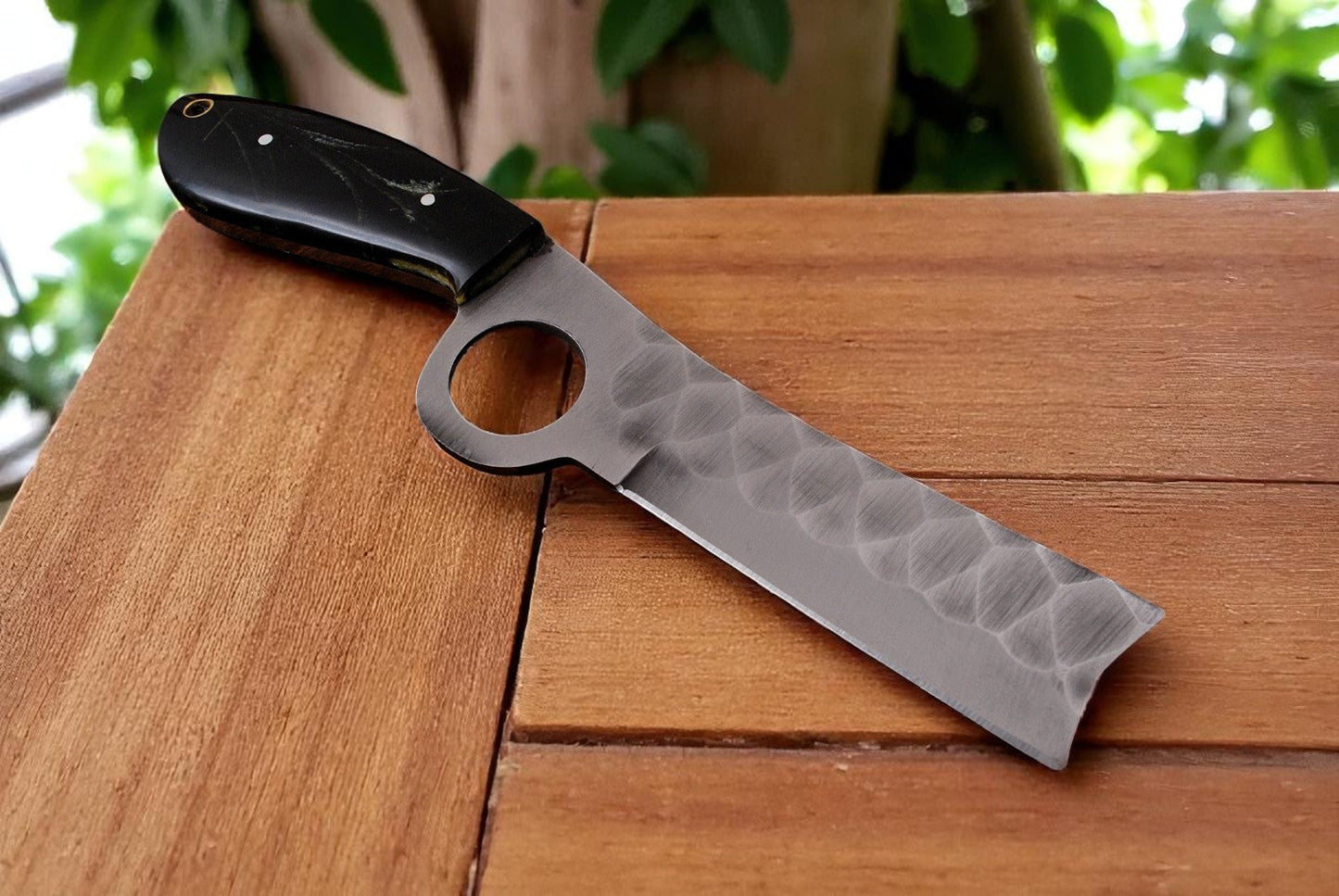 Bull Cutter Knife with Sheath – 8" Forged Steel