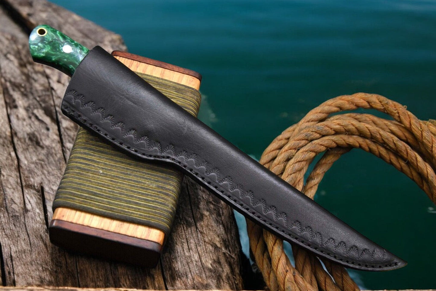 Premium Damascus Fillet Knife – 12.8" Handmade Precision