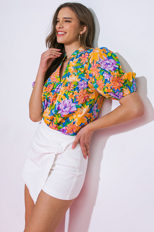 GRATEFUL LIFE WOVEN TOP