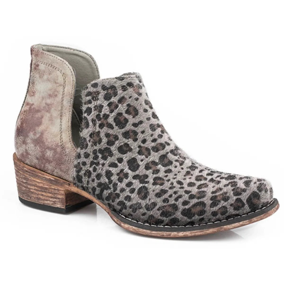 Roper Ava Leopard (Grey) - Women's Cowgirl Boot