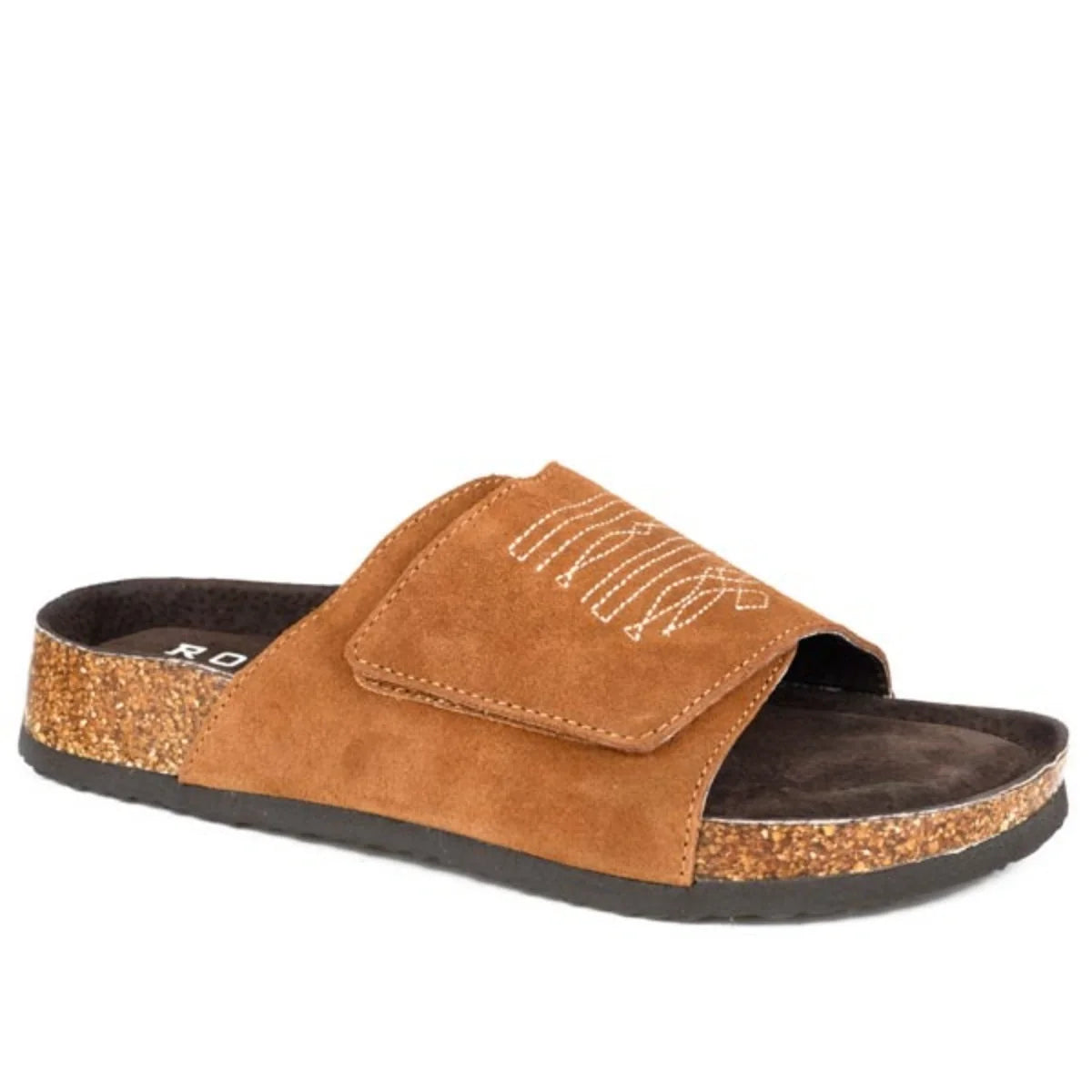 Roper Nomad (Tan) - Women's Suede Sandals