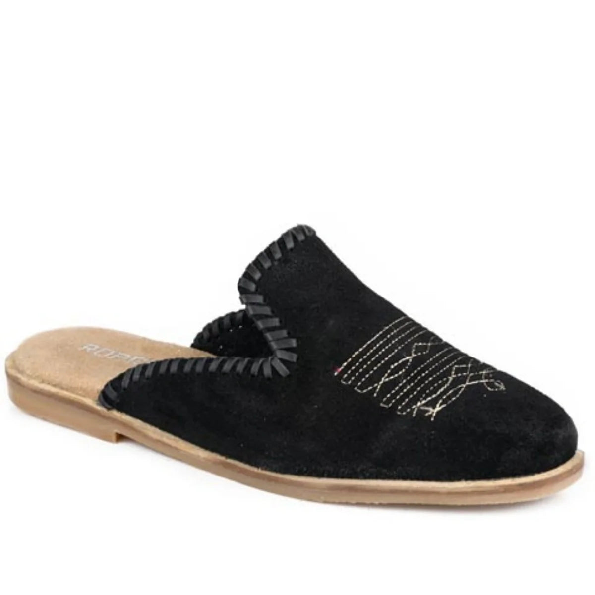 Roper Hampton (Black) - Women's Suede Mule