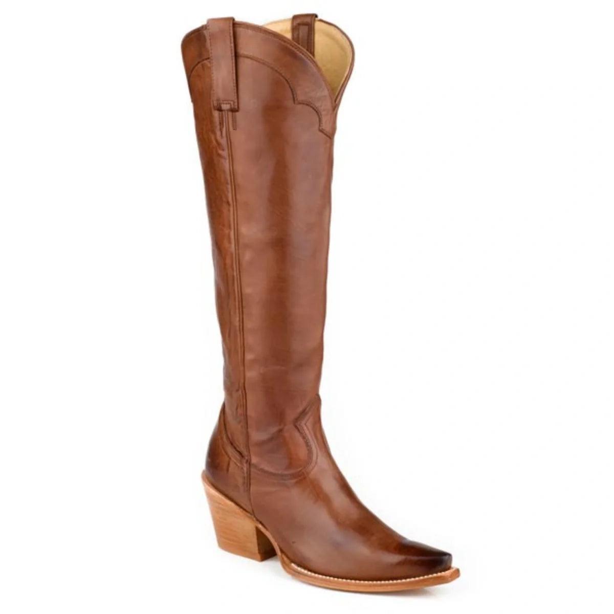 Stetson Sutton (Brown) - Women's Tall Cowgirl Boot