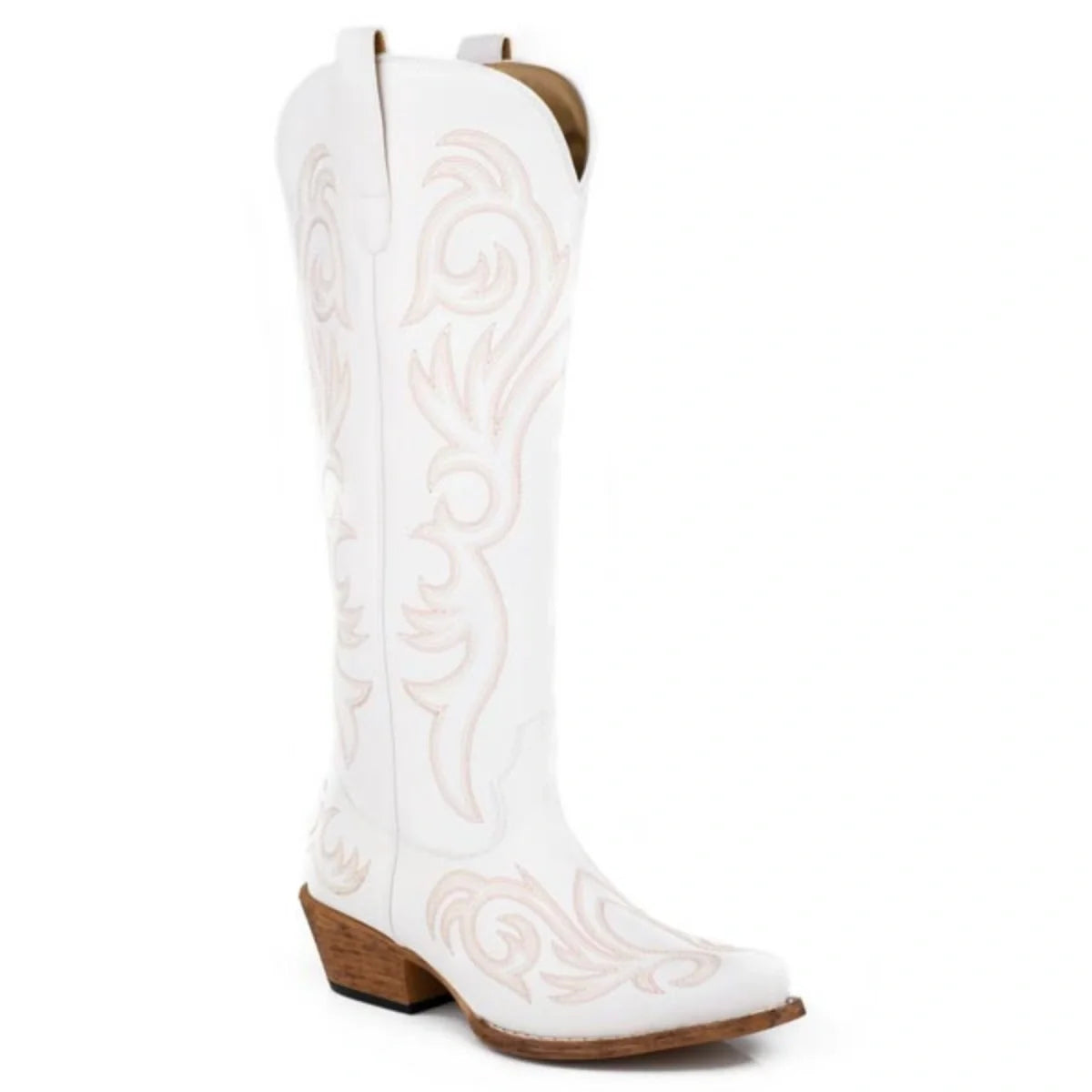 Roper Ryder (White) - Women's Cowgirl Boot