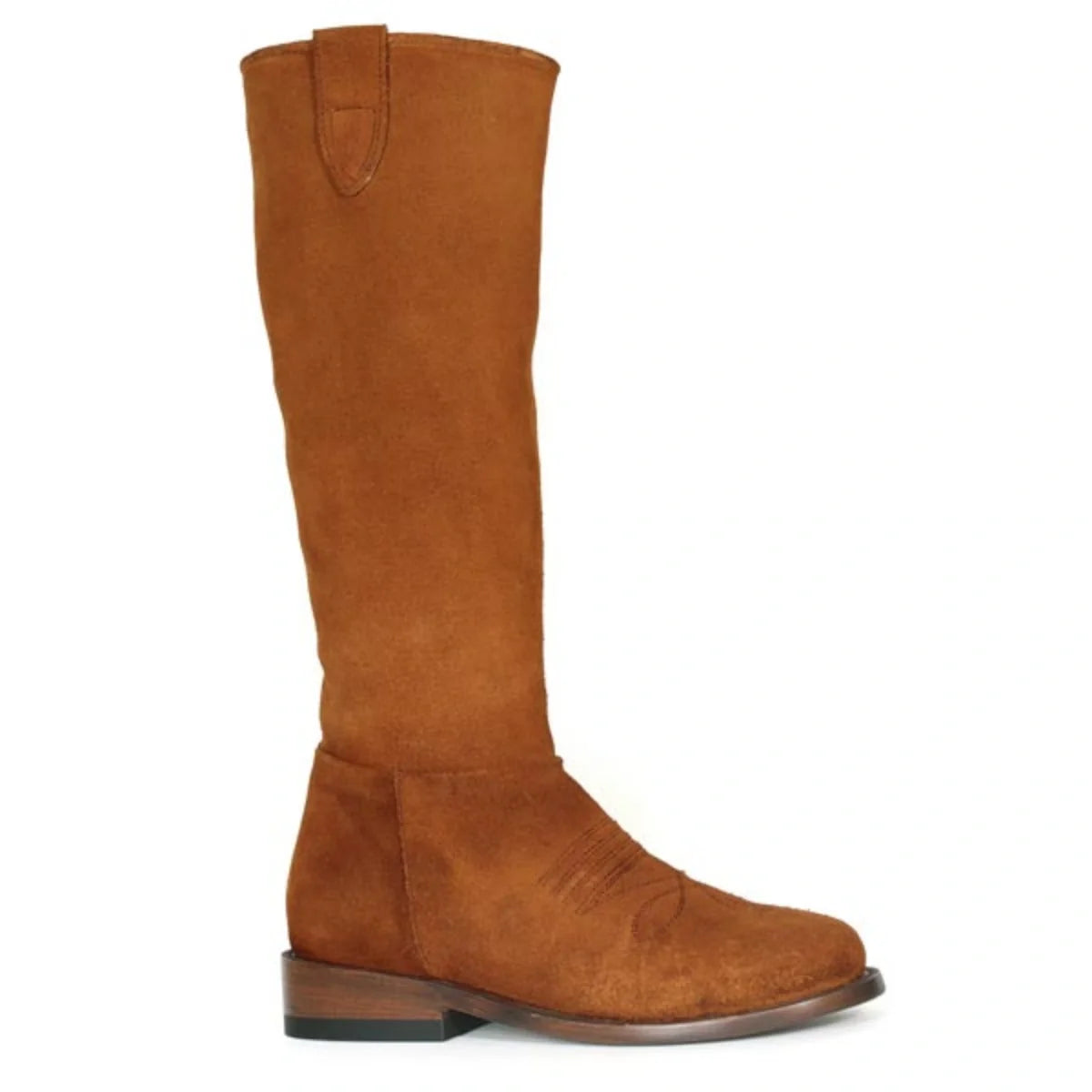 Stetson Lana (Tan) - Women's Tall Suede Leather Boot