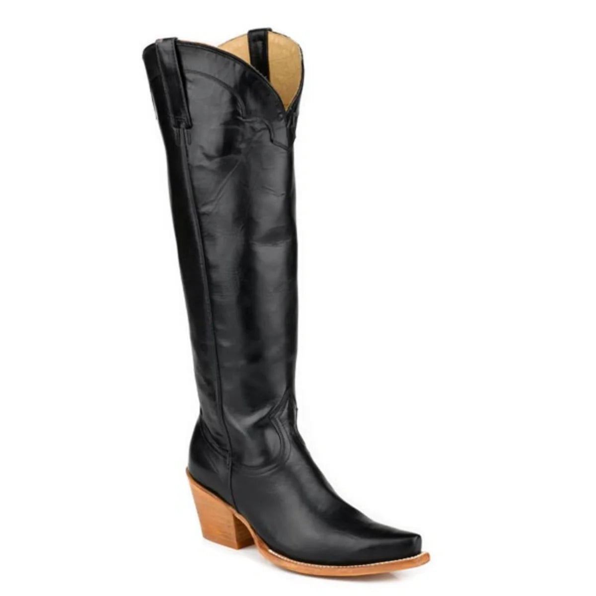 Stetson Sutton (Black) - Women's Tall Cowgirl Boot