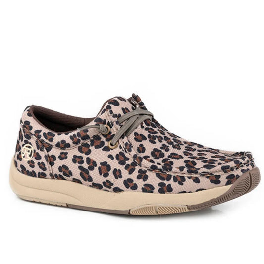 Roper Clearcut Low Leopard Slip-On (Tan) - Women's Fashion Sneaker