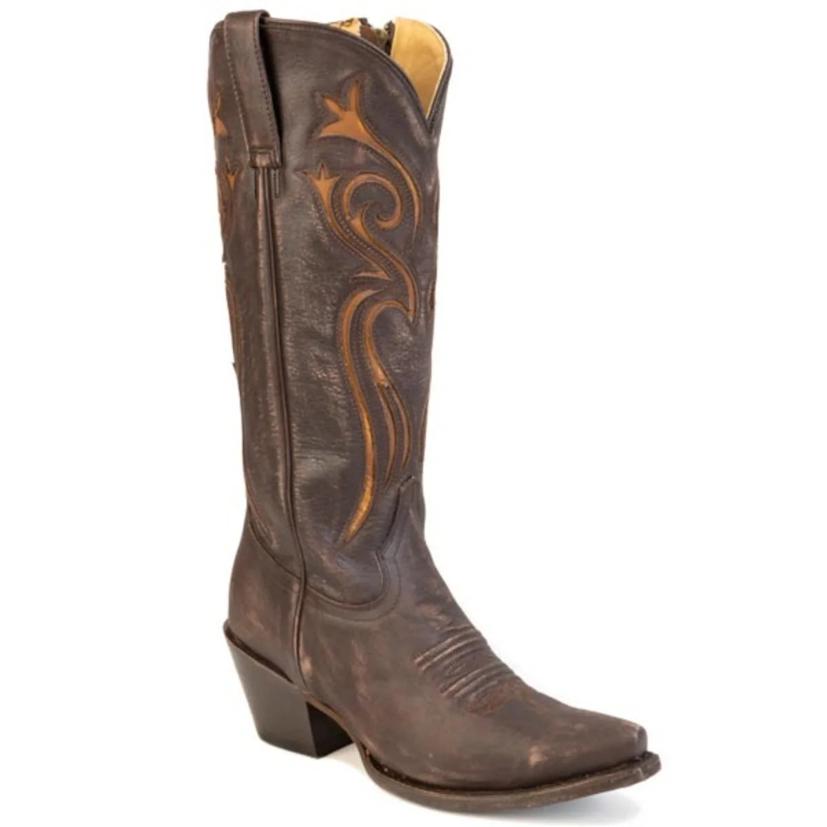 Stetson Maci (Brown) - Women's Leather Cowgirl Boot