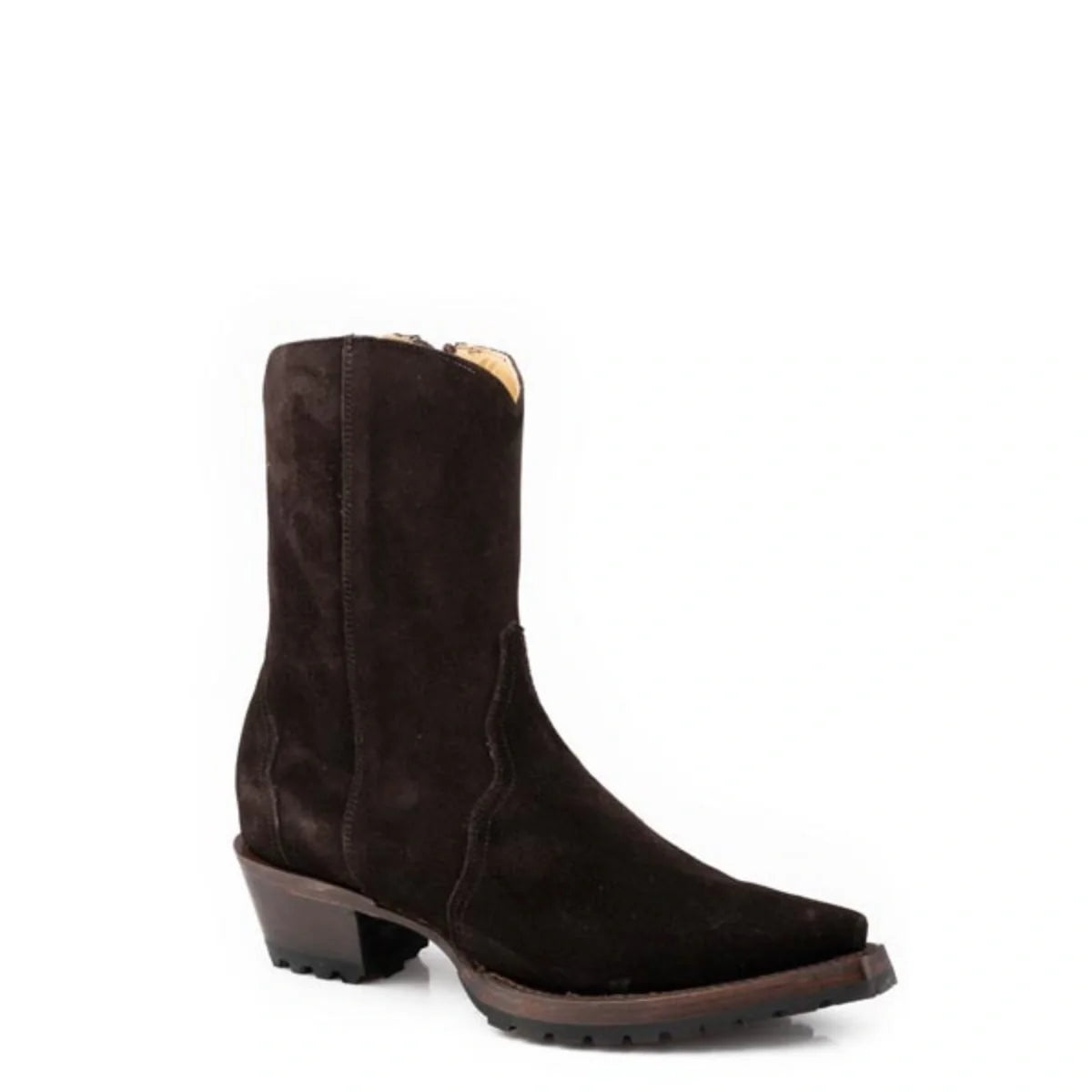 Stetson Daphne (Brown) - Women's Suede Cowgirl Boot