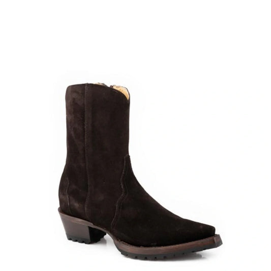 Stetson Daphne (Brown) - Women's Suede Cowgirl Boot