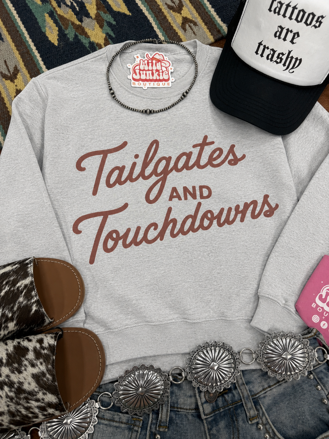 Tailgates and Touchdowns Graphic Sweatshirt