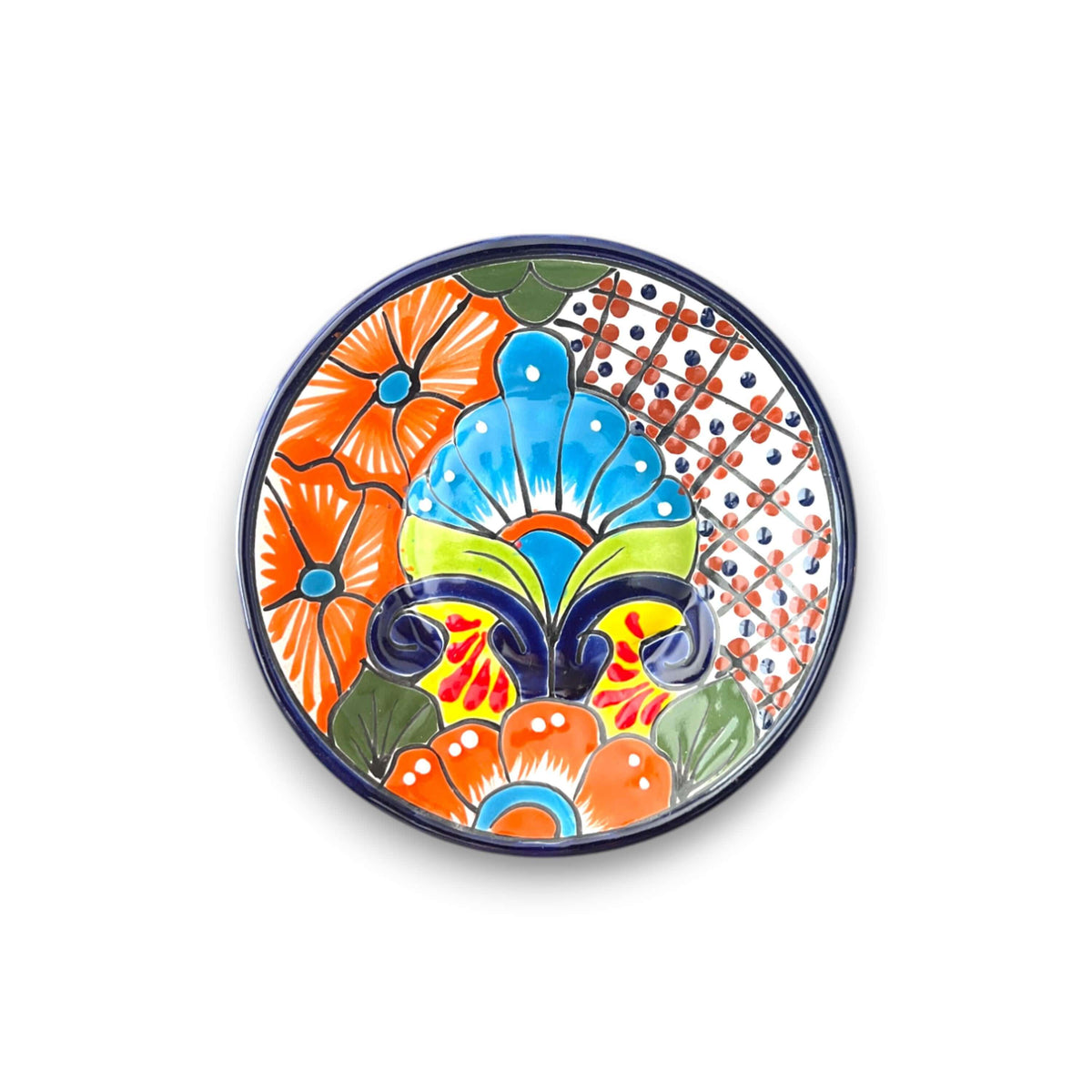 6" Talavera Dinner Plate | Colorful Mexican Dinnerware