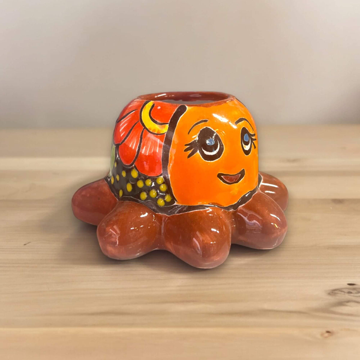 Talavera Octopus Succulent Planter | Hand-Painted Ceramic Pot