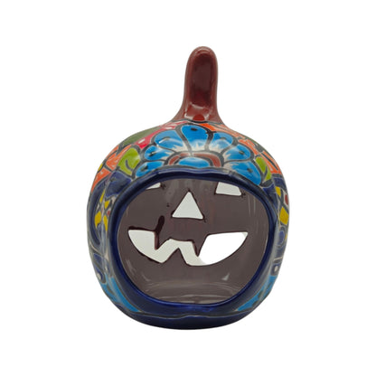 Talavera Jack-O'-Lantern | Colorful Mexican Pumpkin Decor