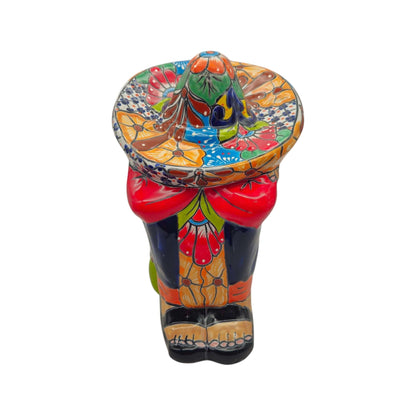 Talavera Panchito Sleeping Man Figurine | XL Hand-Painted Art