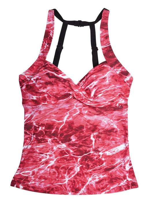 Women's Camo Tankini Swimsuit - Anemone Black Hunting Swimwear - Wilderness Dreams