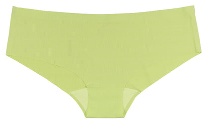 Kiwi Green Rib Laser Cut No Show Hipster