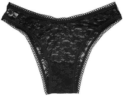 High Leg Daisy Lace Cheeky with Picot Trim