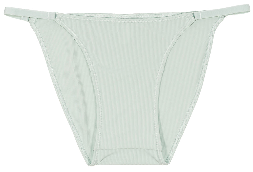 Rib Micro Bikini with Elastic Sides
