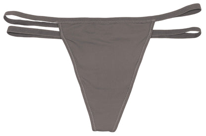 Soft Microfiber Thong with Double Elastic Sides