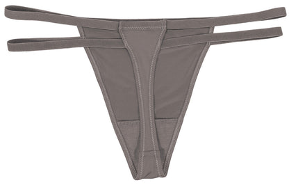 Soft Microfiber Thong with Double Elastic Sides