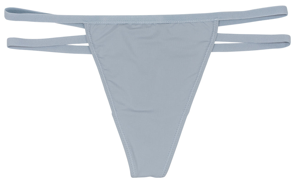 Soft Microfiber Thong with Double Elastic Sides