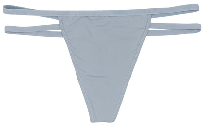 Soft Microfiber Thong with Double Elastic Sides