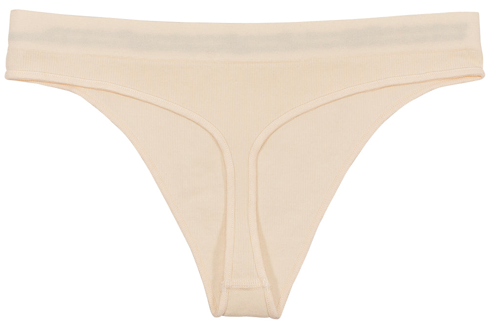 Seamless Ribbed Thong