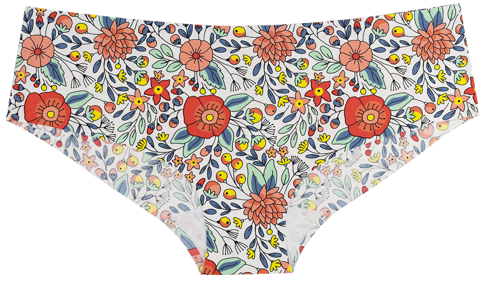 Stone Fruits Floral No Show Hipster