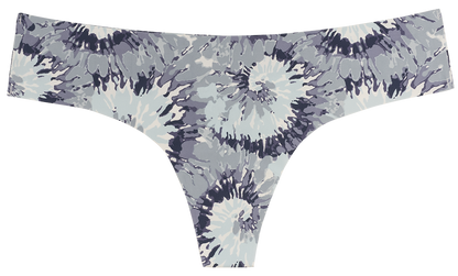 Tie Dye Laser Cut No Show Thong