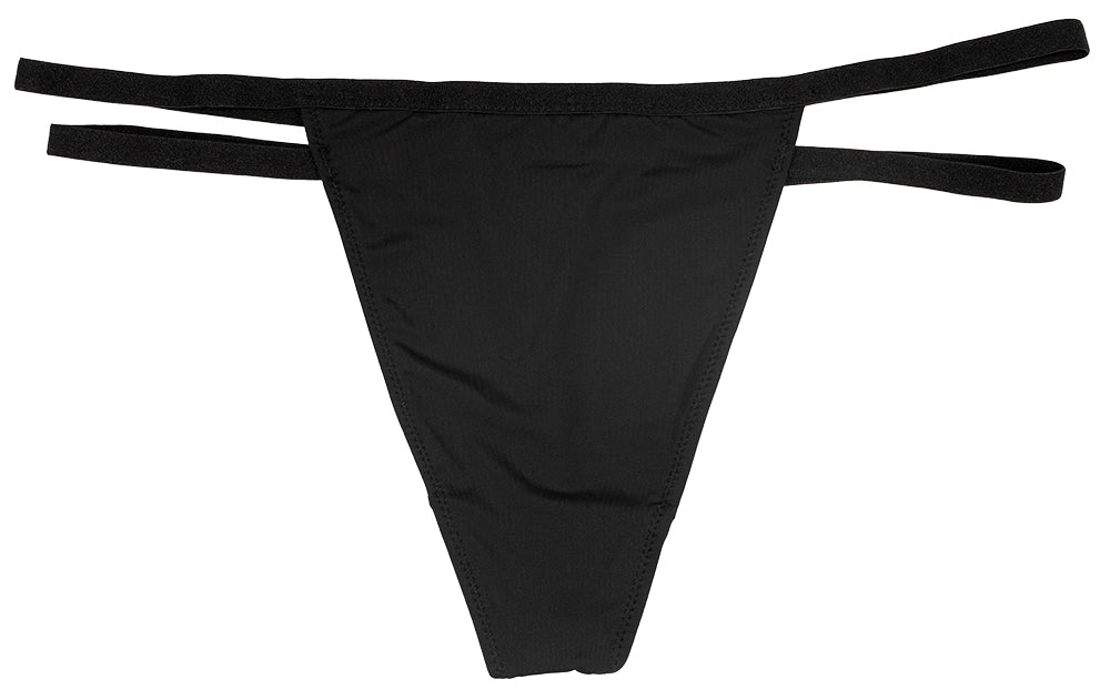 Soft Microfiber Thong with Double Elastic Sides