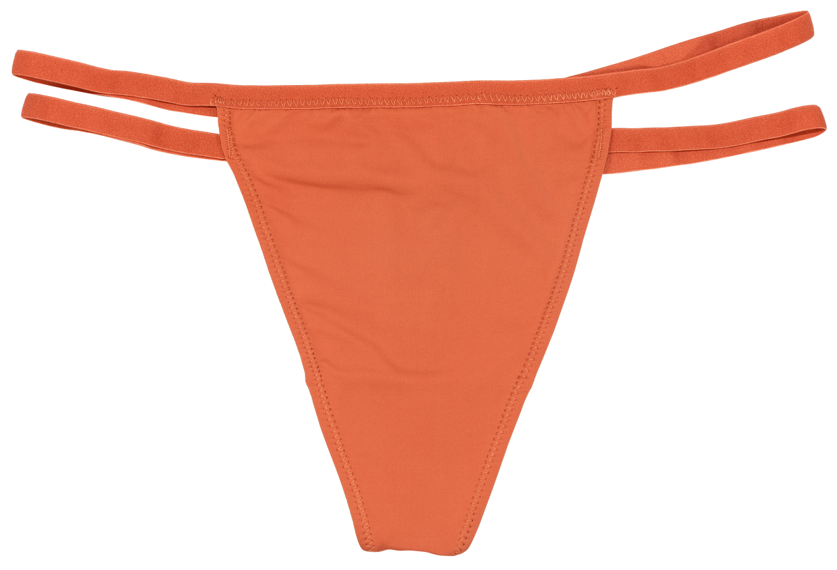 Soft Microfiber Thong with Double Elastic Sides