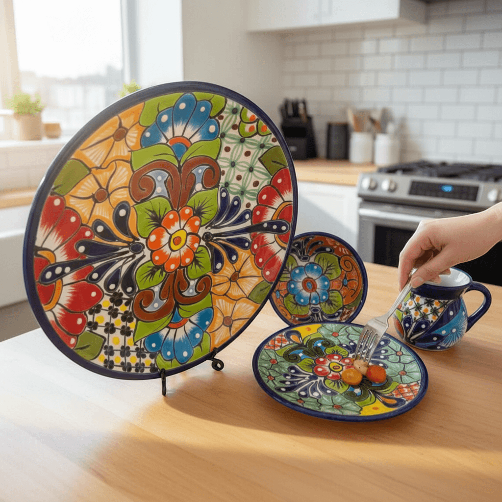 16-Piece Mexican Talavera Dinnerware Set | Handmade Talavera