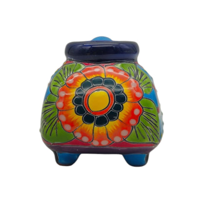 Tiny Talavera Scooter Planter | Mexican Art Decor