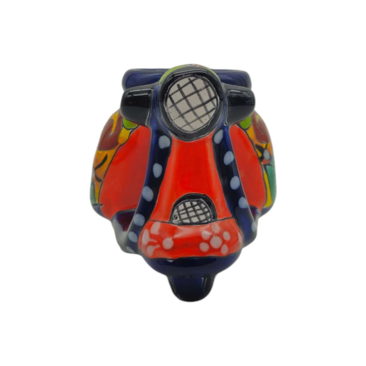 Tiny Talavera Scooter Planter | Mexican Art Decor