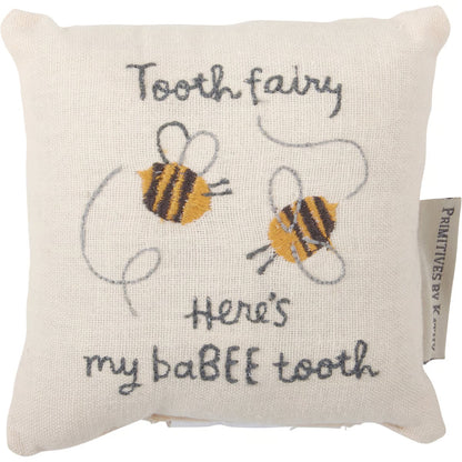 Honeybee "baBEE" Tooth Fairy Pillow by Primitives by Kathy