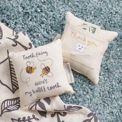 Honeybee "baBEE" Tooth Fairy Pillow by Primitives by Kathy